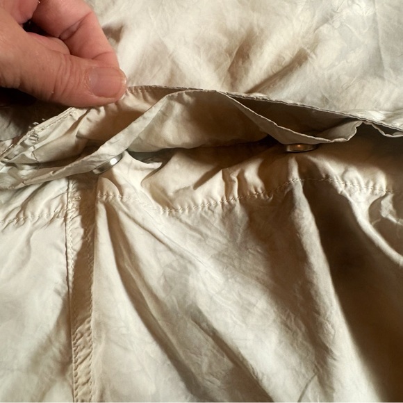 PERFECT NUMBER PRFCT NMBR Pants Womens Small White & Gray Belted Parachute Pants - Picture 3 of 13